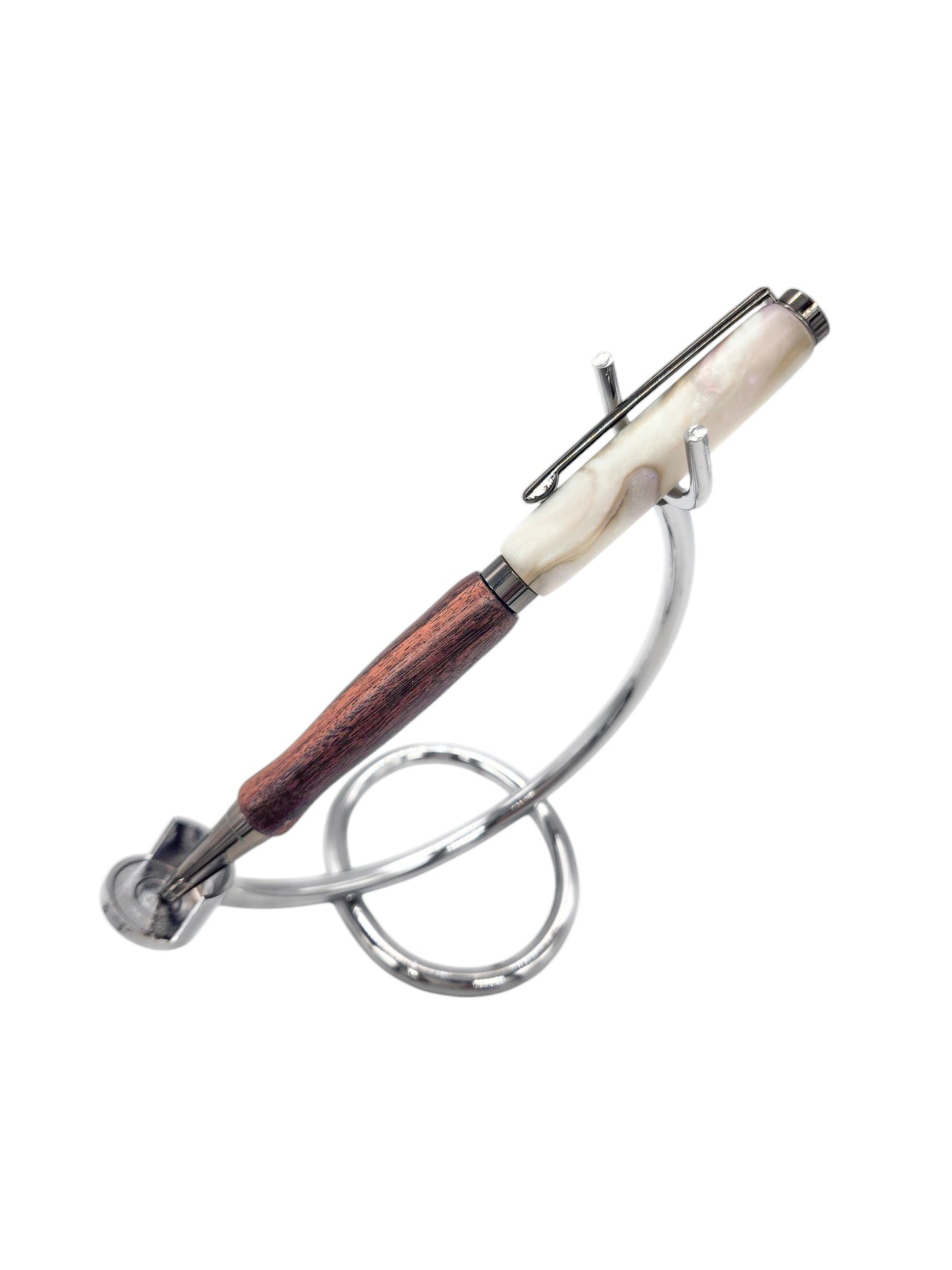 Faux Abalone Acrylic Hand-Turned Pens: Hand-Turned Slimline Design