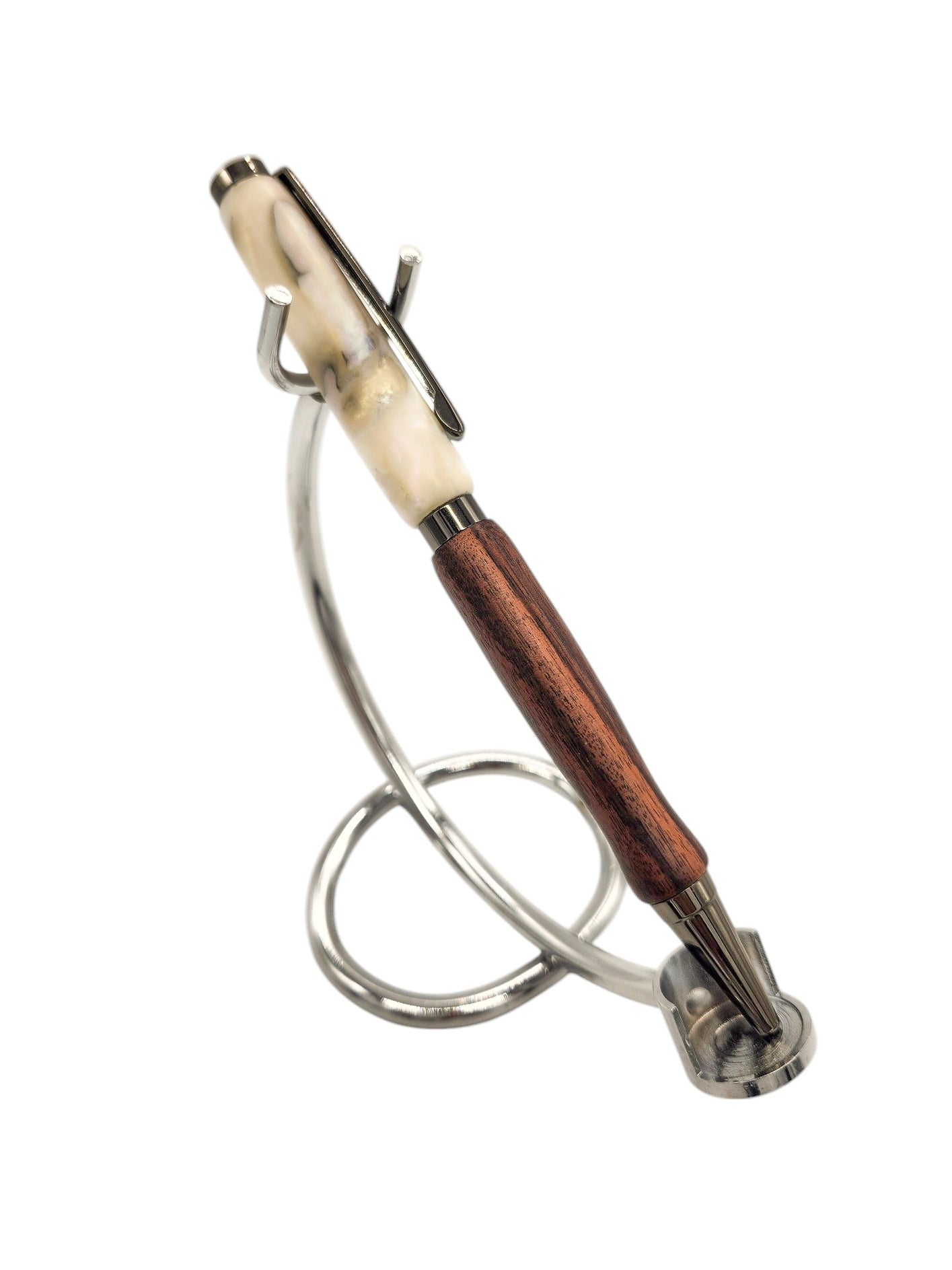 Faux Abalone Acrylic Hand-Turned Pens: Hand-Turned Slimline Design