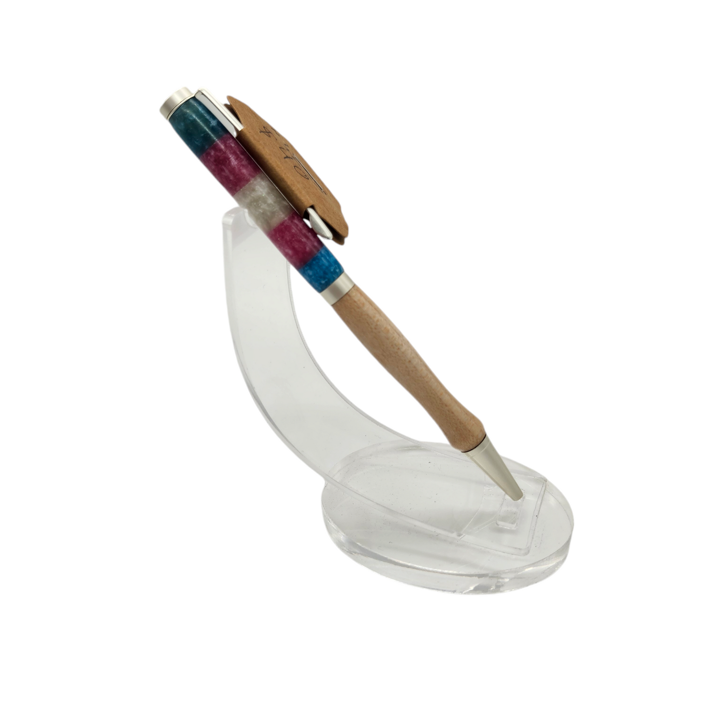 Transgender Pride Pens: Hand Turned Slimline Design