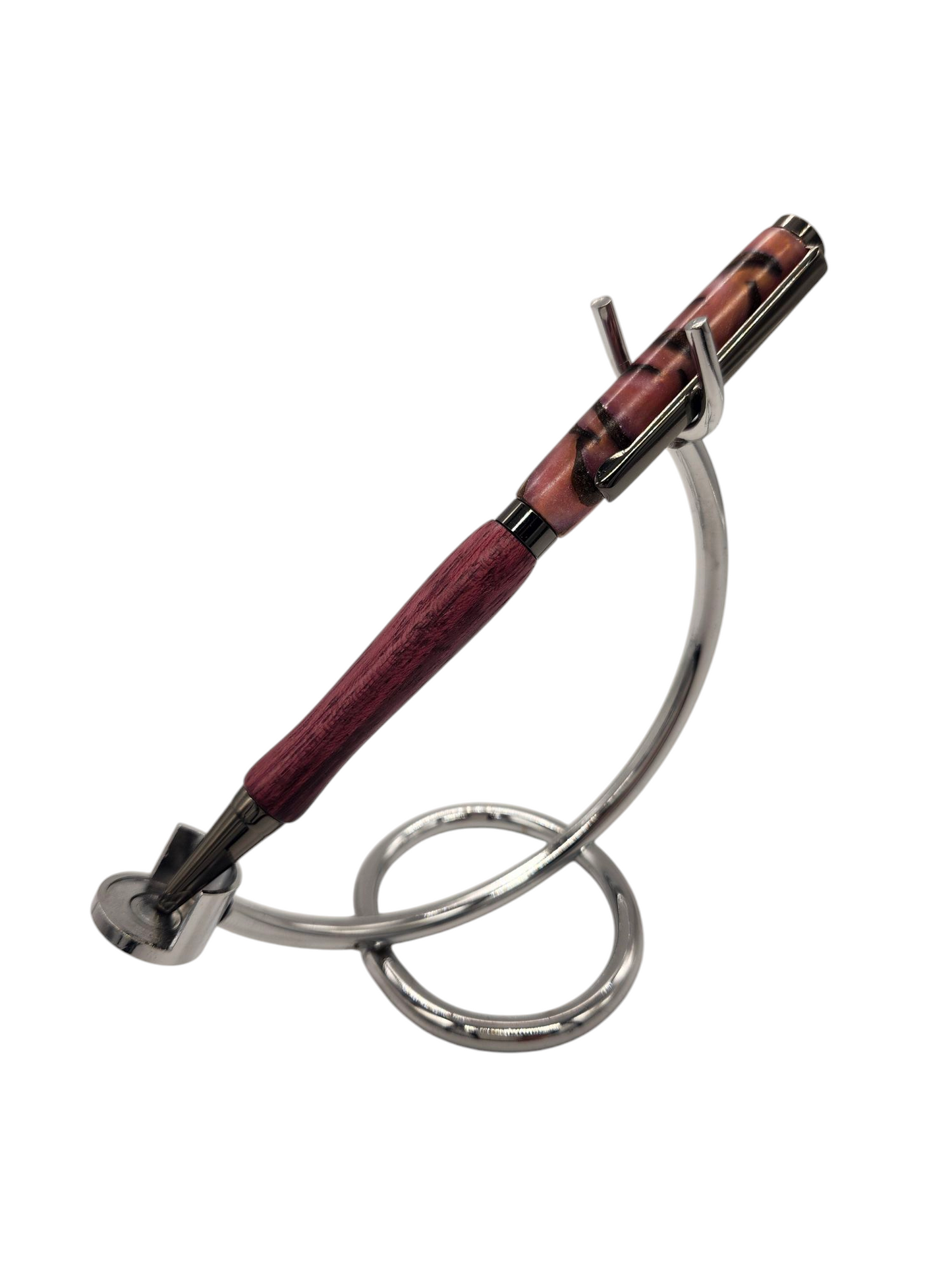 Pink Pinecone Pens: Hand-Turned Slimline Design