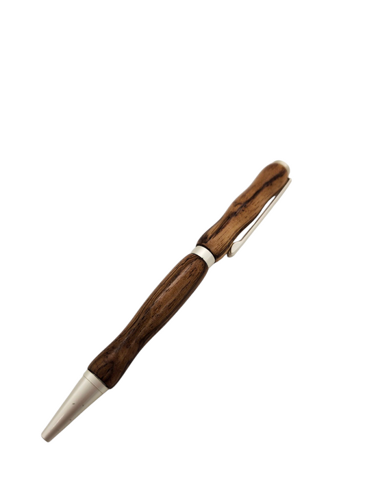 Zebrawood Pens: Hand-Turned Slimline Design