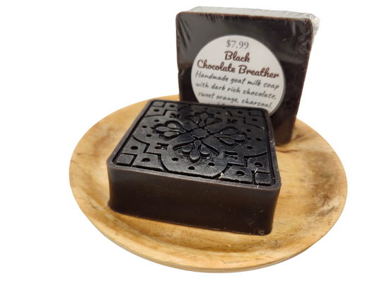 Black Chocolate Breather Goat Milk Soap