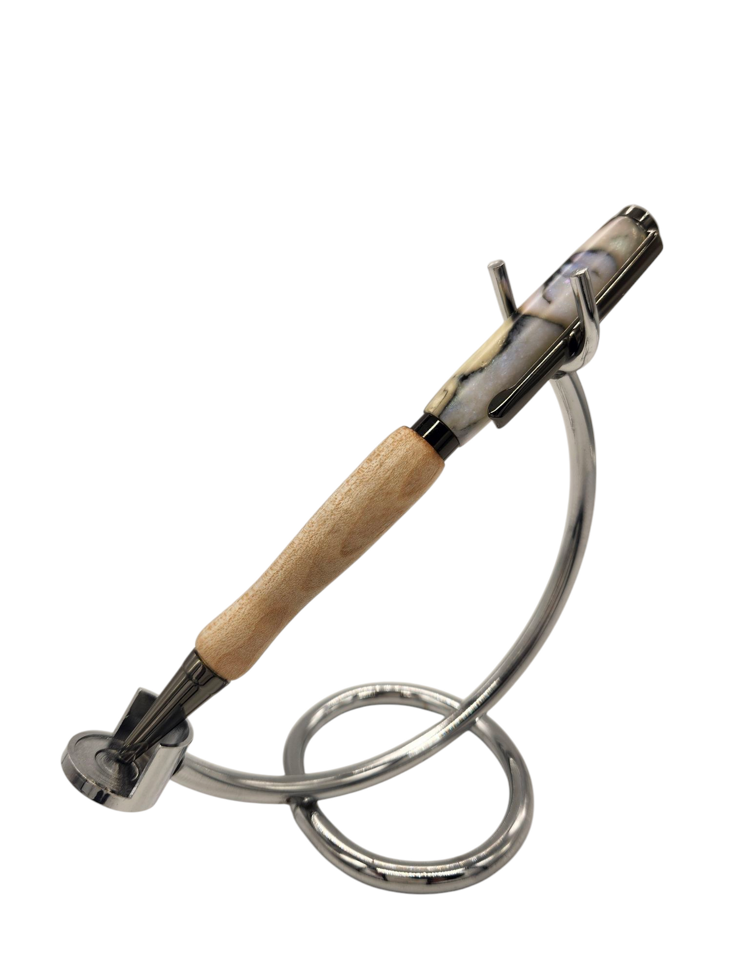 Faux Abalone Acrylic Hand-Turned Pens: Hand-Turned Slimline Design