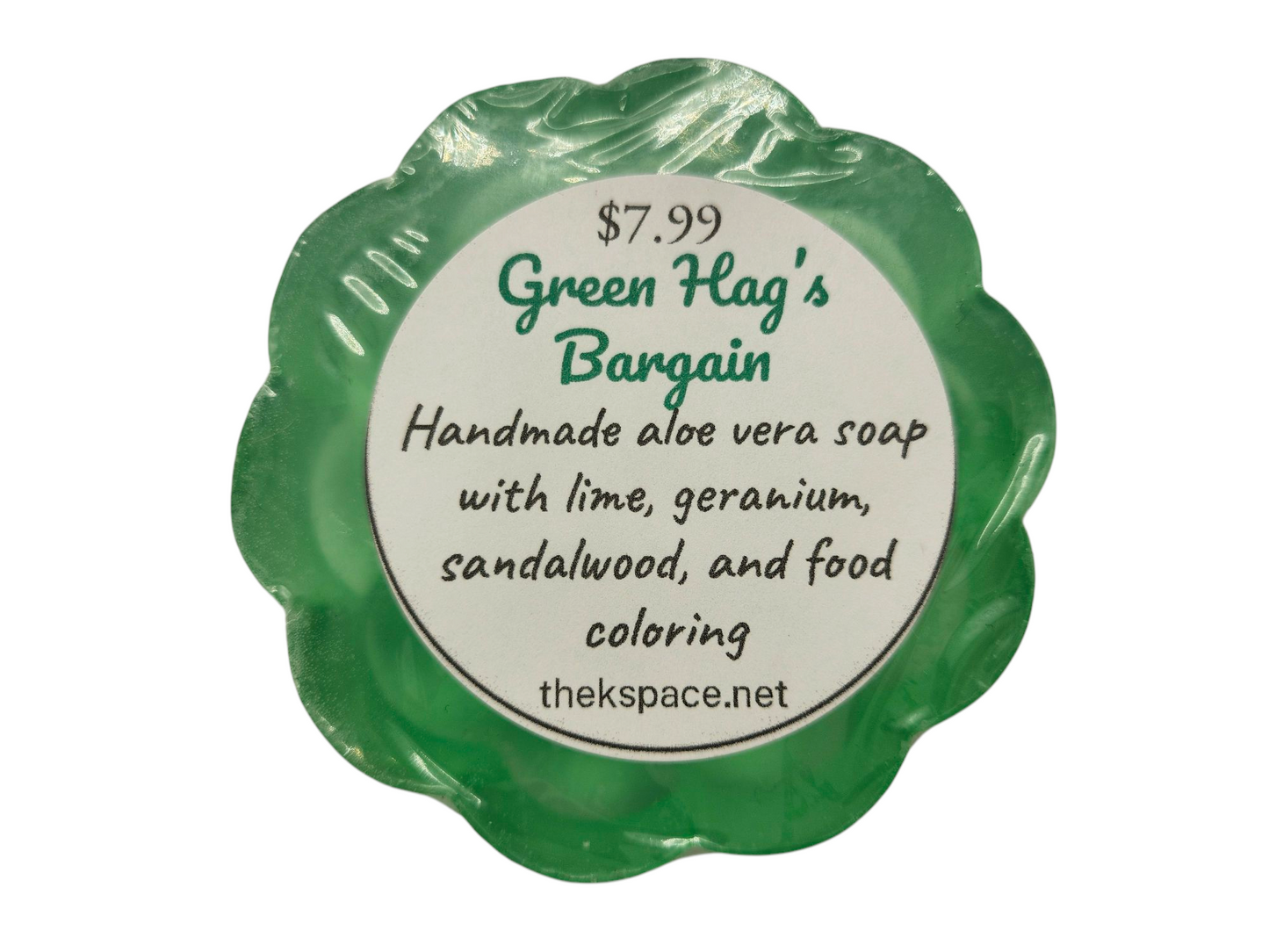 Green Hag's Bargain Aloe Vera Soap