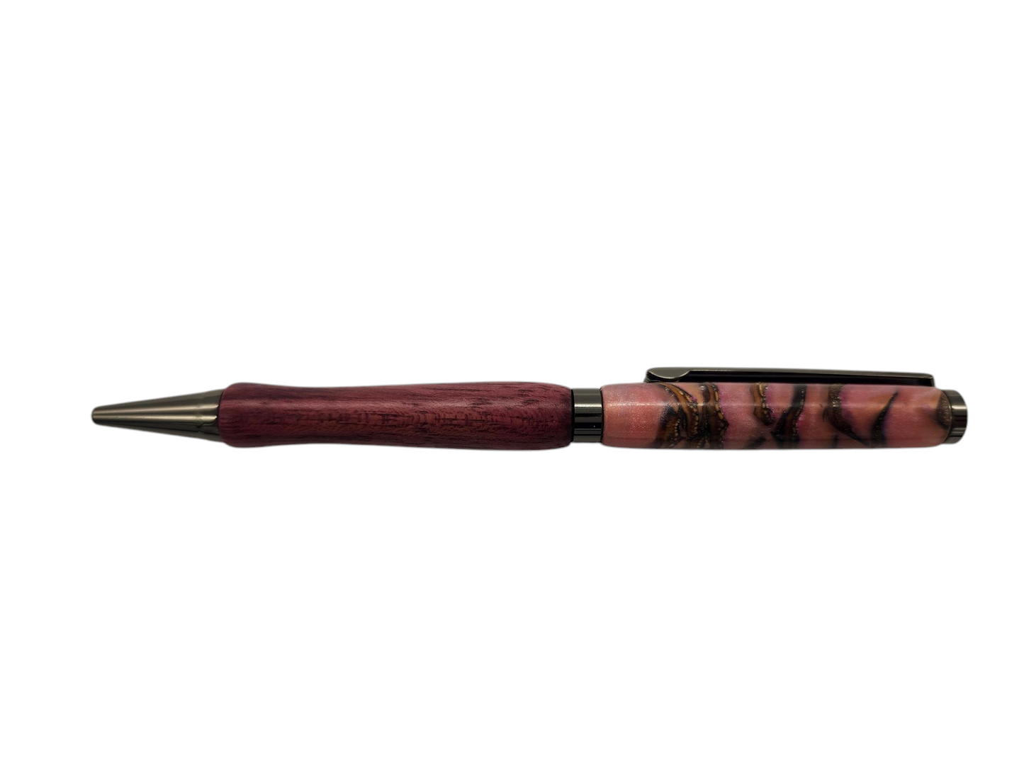 Pink Pinecone Pens: Hand-Turned Slimline Design