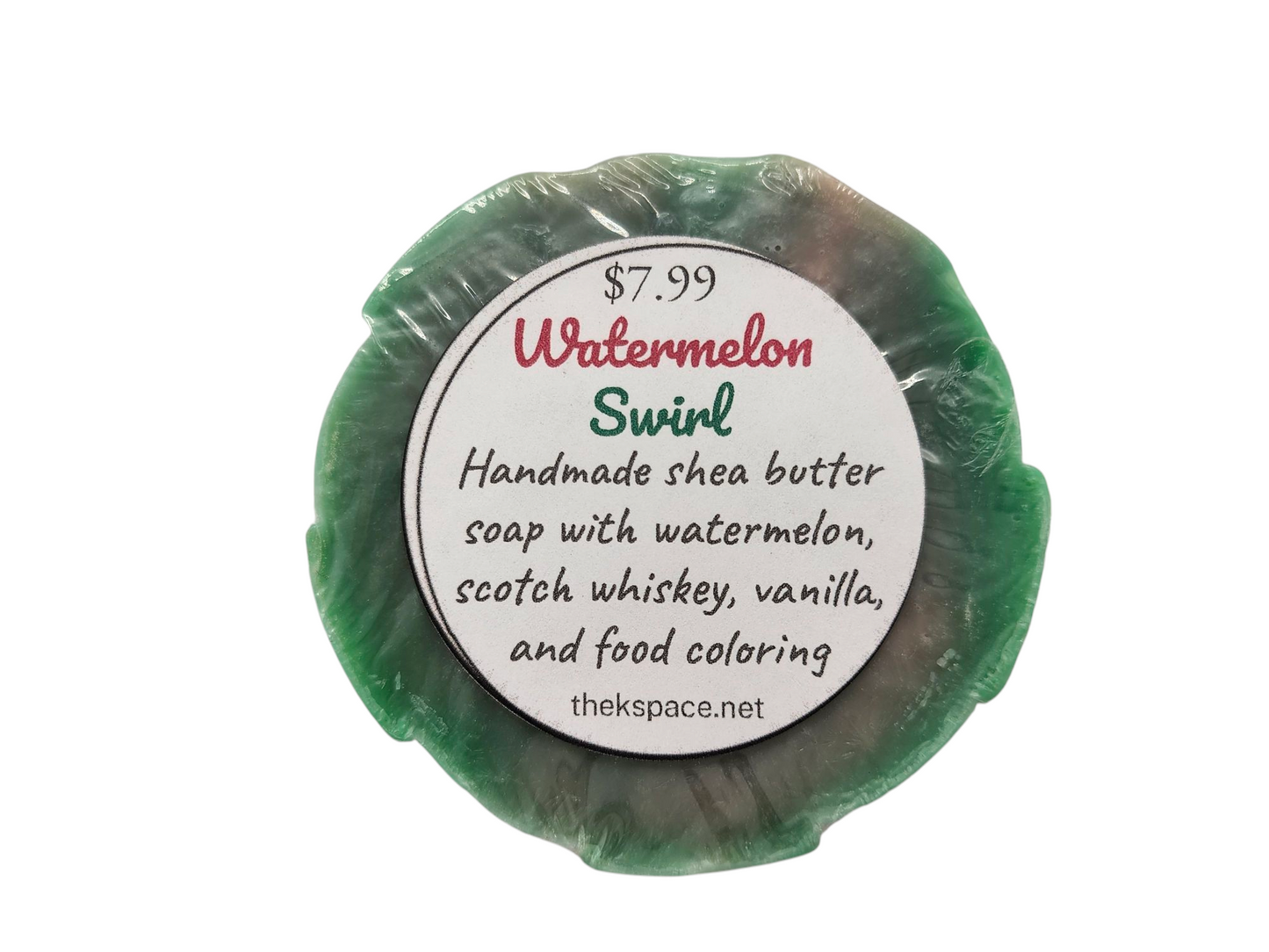 Watermelon Swirl Shea Butter Soap