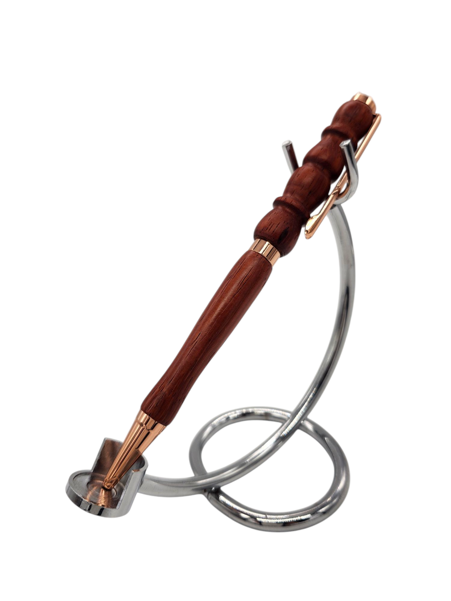 Padauk Fancy Shape Pens: Hand-Turned Slimline Design