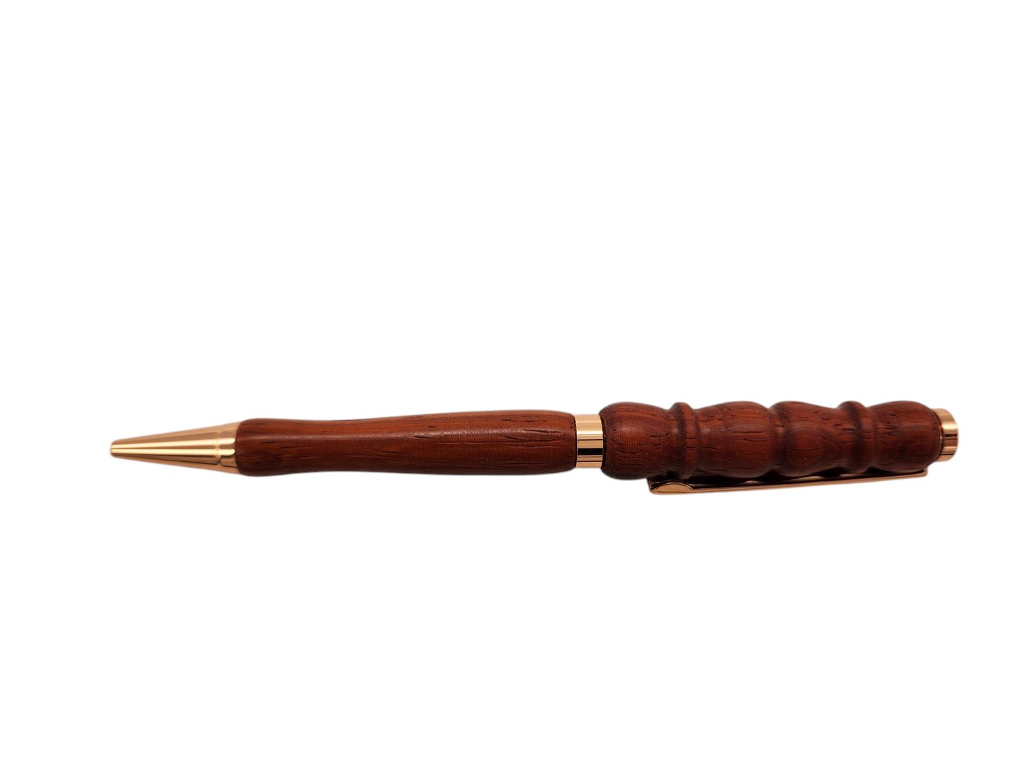 Padauk Fancy Shape Pens: Hand-Turned Slimline Design