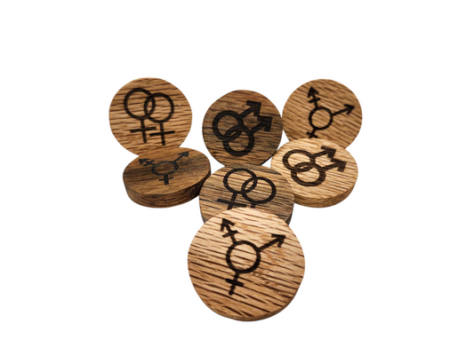 Reclaimed Wood Queer Pins
