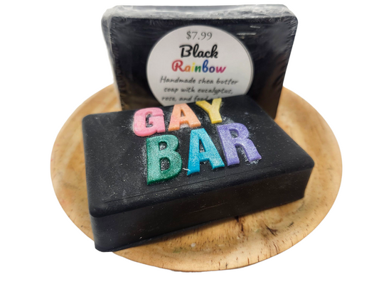 Black Rainbow Shea Butter Soap