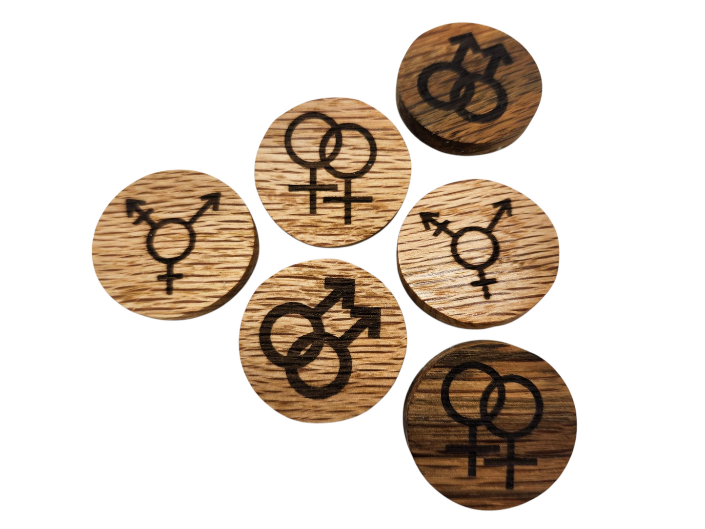 Reclaimed Wood Queer Pins
