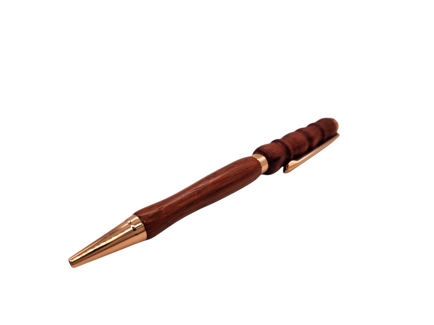 Padauk Fancy Shape Pens: Hand-Turned Slimline Design