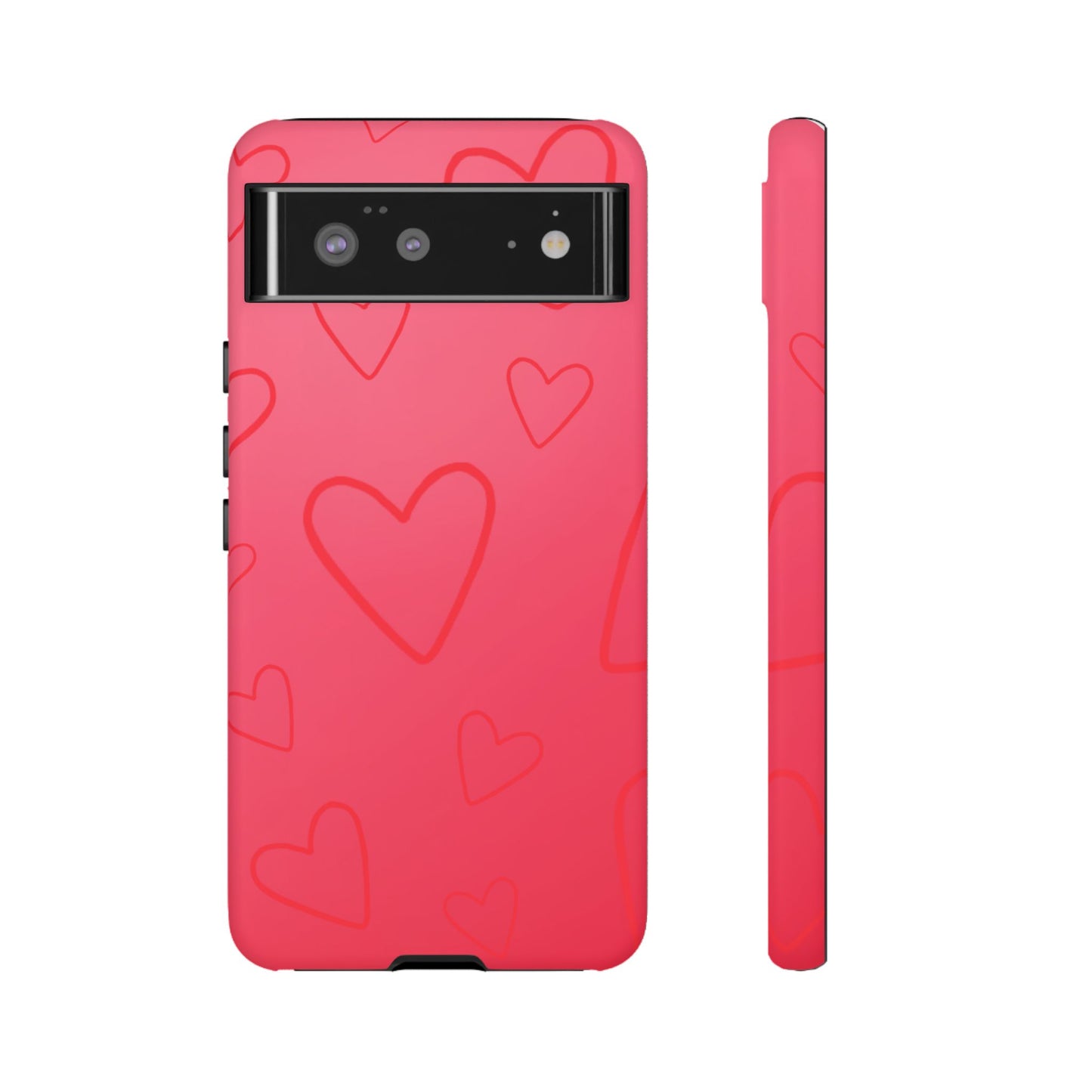 Hearts Red Tough Cases