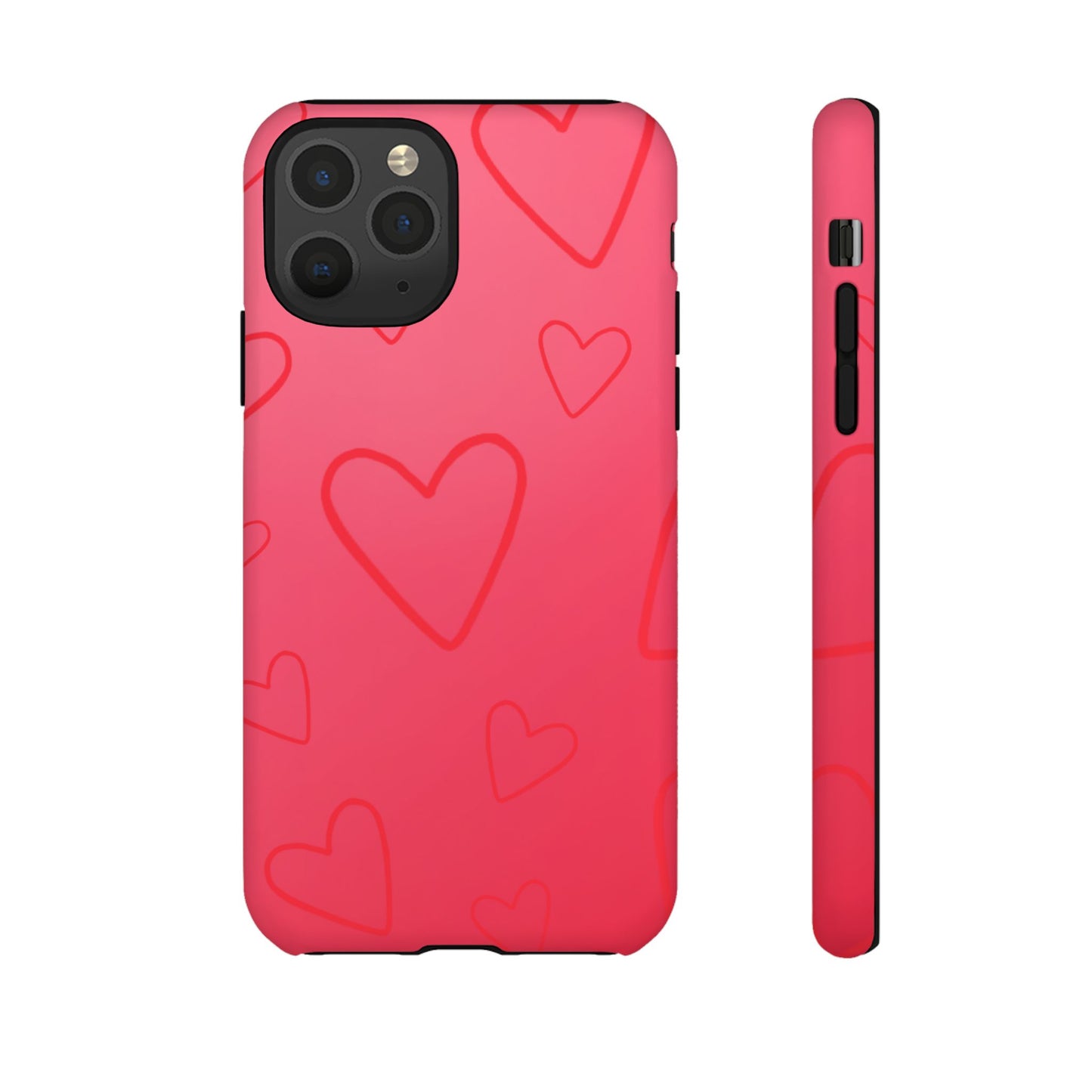 Hearts Red Tough Cases