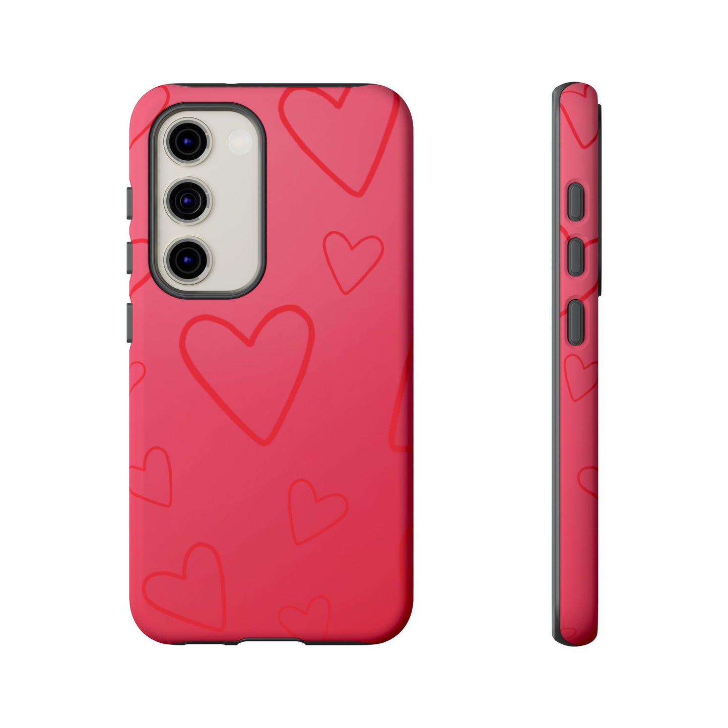 Hearts Red Tough Cases