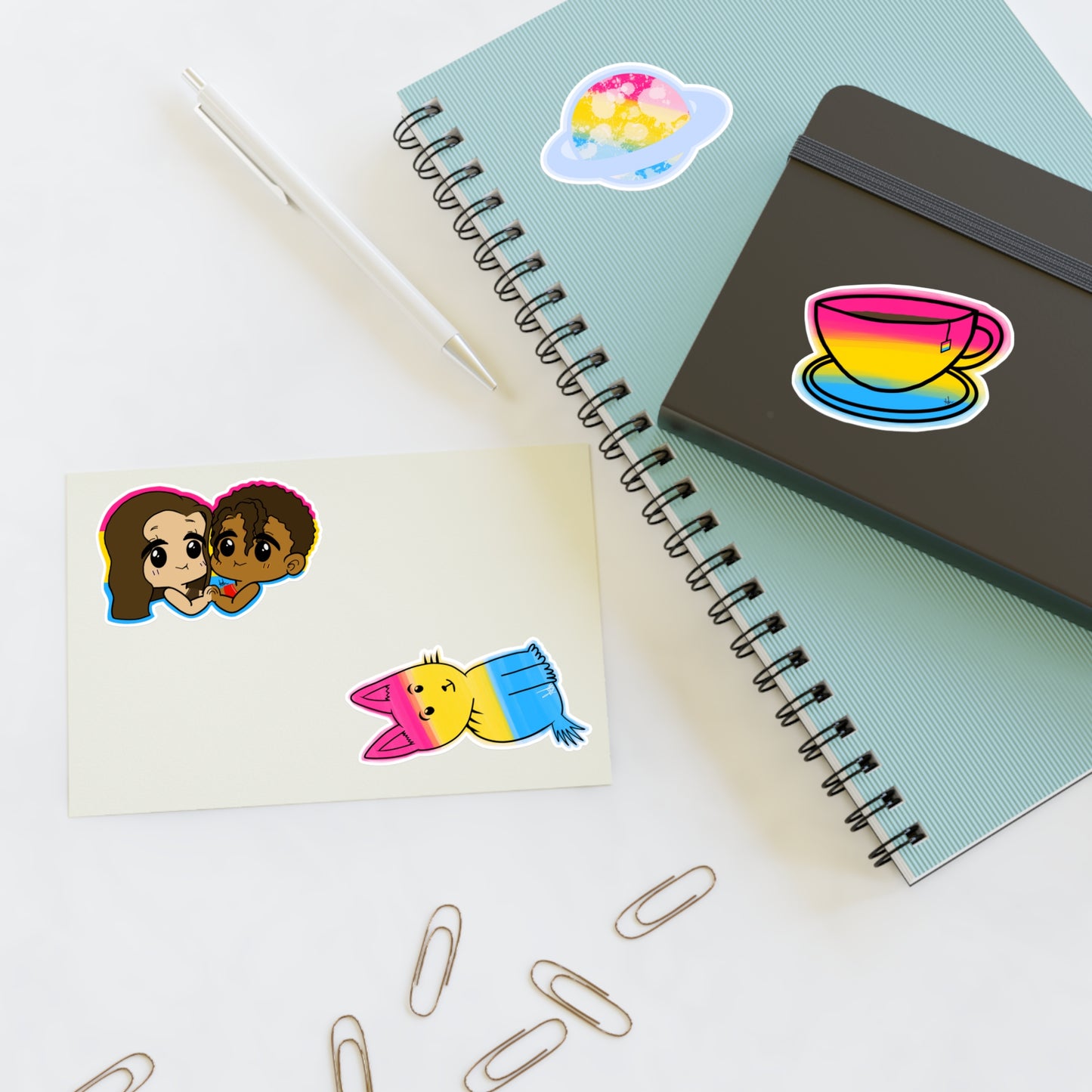 Pansexual Panromantic Sticker Sheets