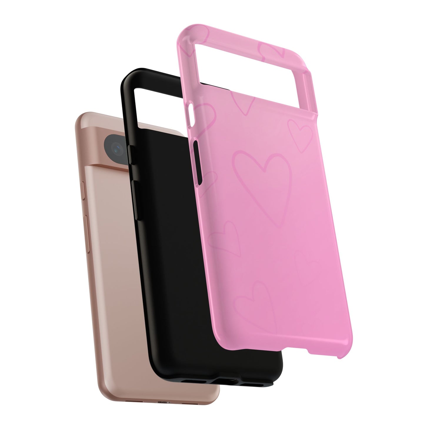 Hearts Pink Tough Cases