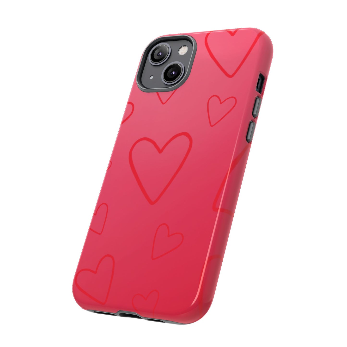 Hearts Red Tough Cases