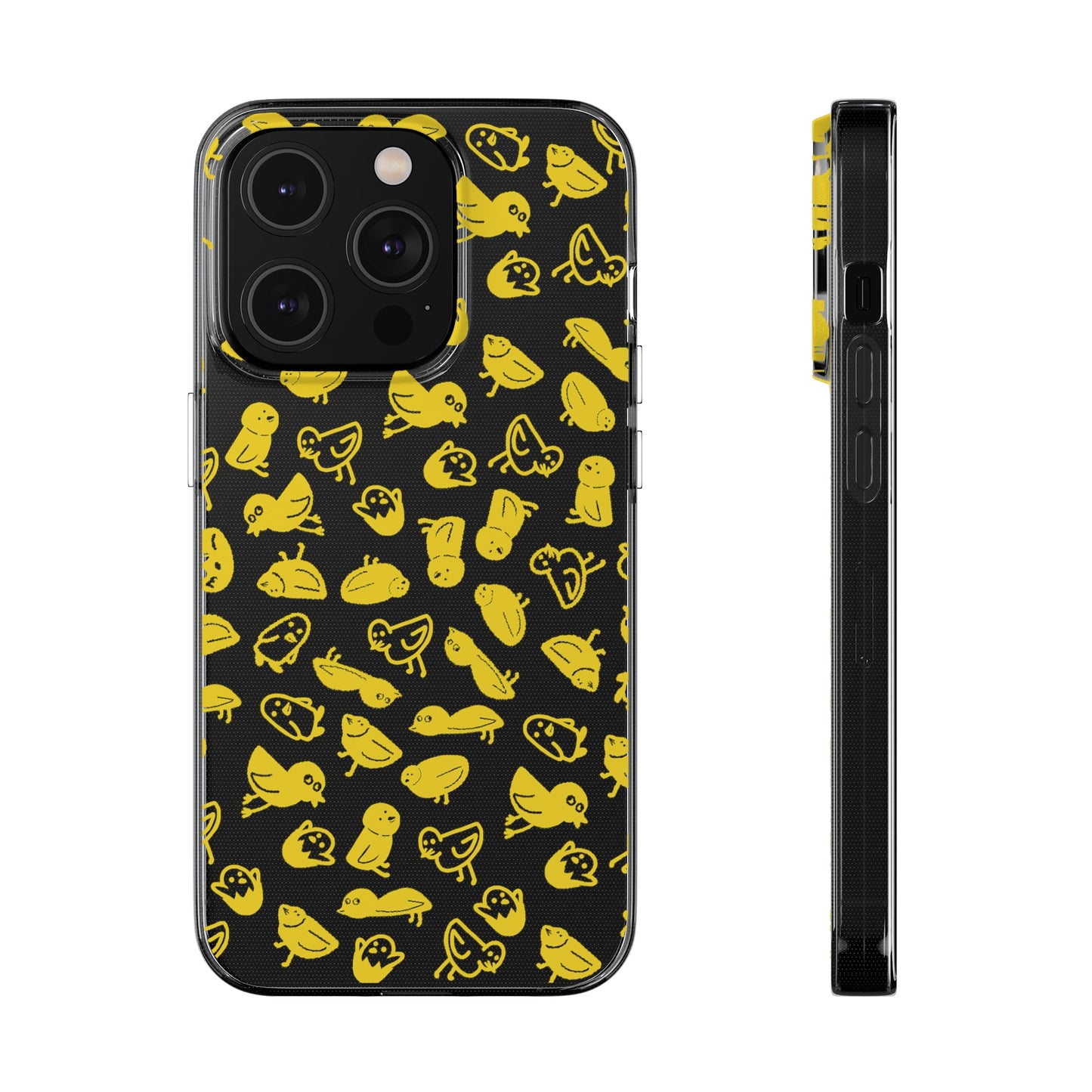 Silly Birds Clear Soft Phone Cases