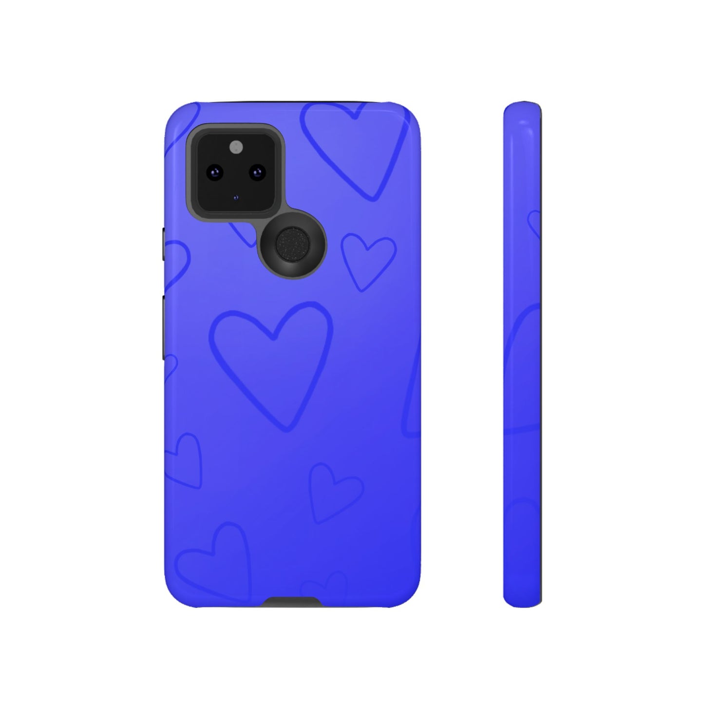 Hearts Blue Tough Cases