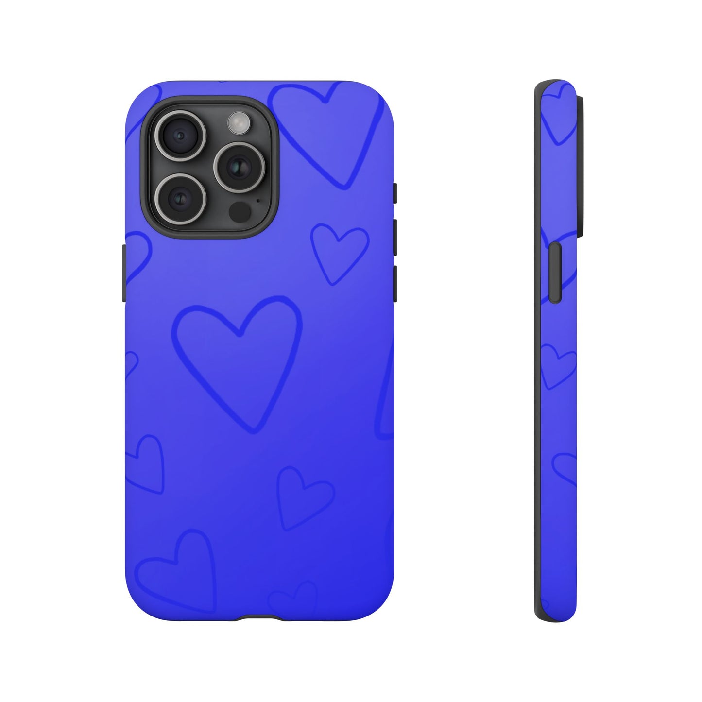 Hearts Blue Tough Cases