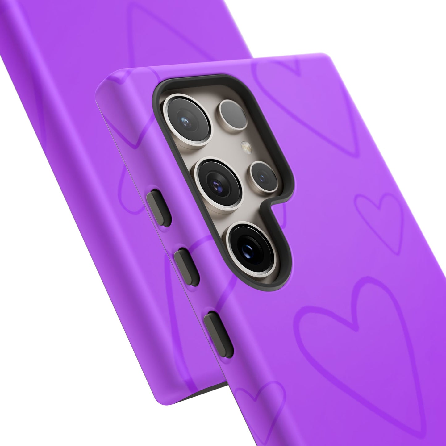 Hearts Purple Tough Cases