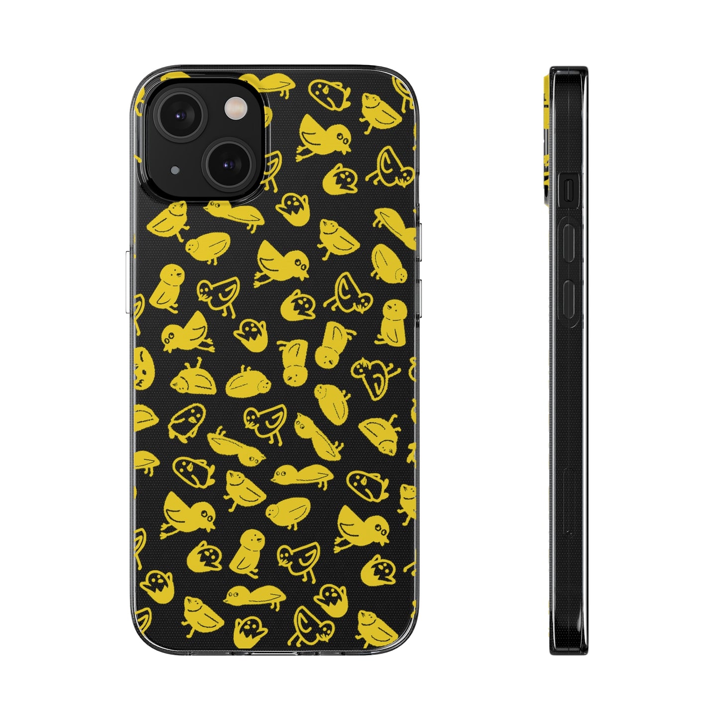 Silly Birds Clear Soft Phone Cases