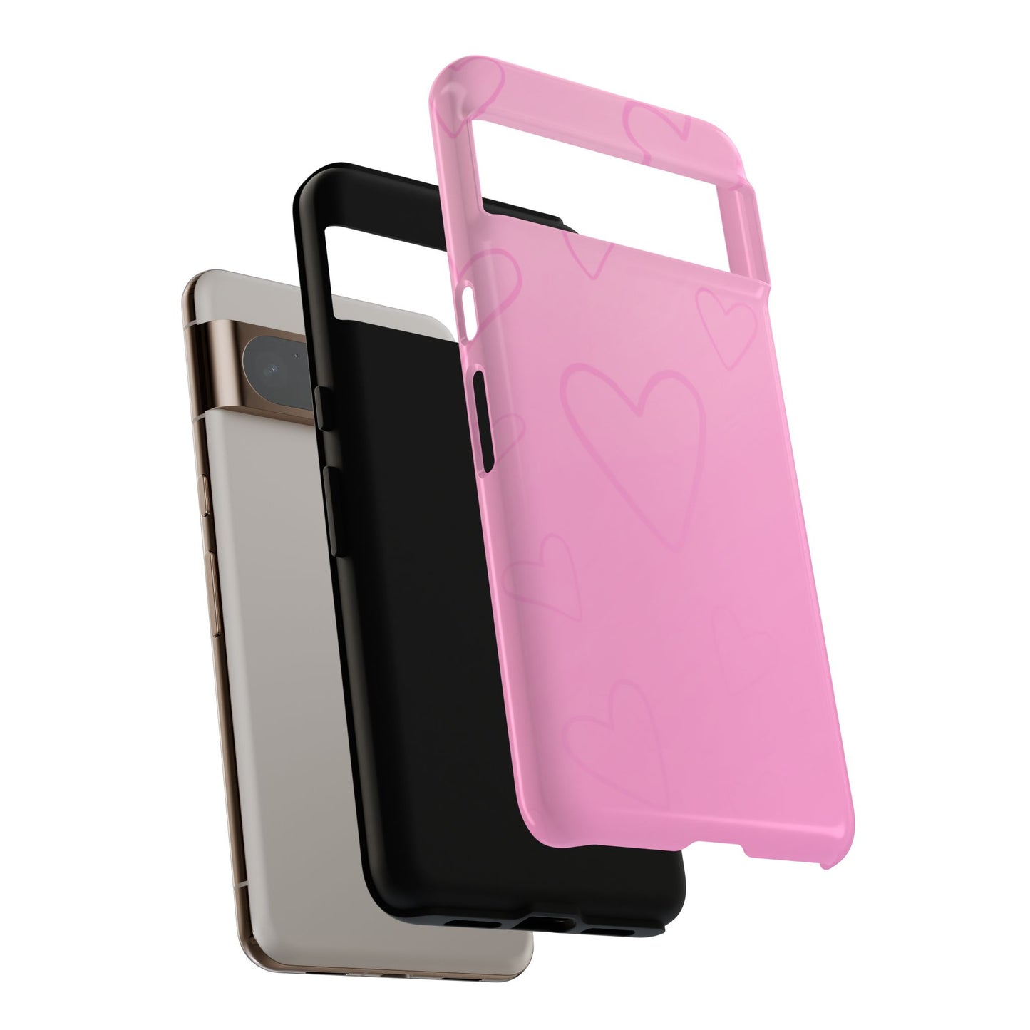 Hearts Pink Tough Cases