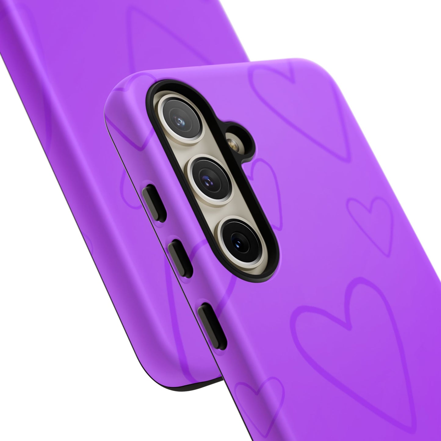 Hearts Purple Tough Cases