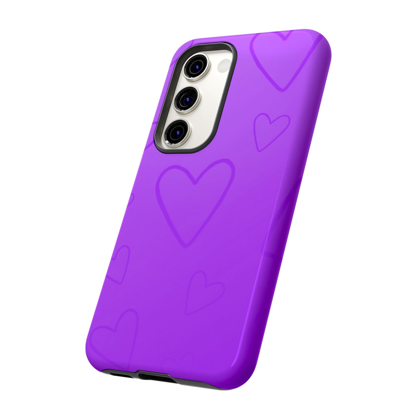 Hearts Purple Tough Cases