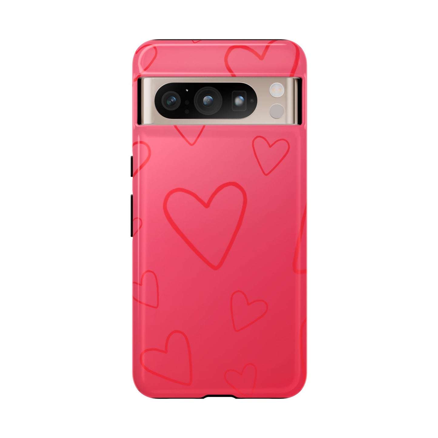 Hearts Red Tough Cases