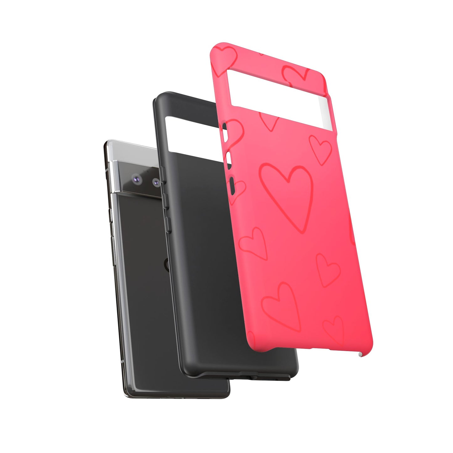 Hearts Red Tough Cases