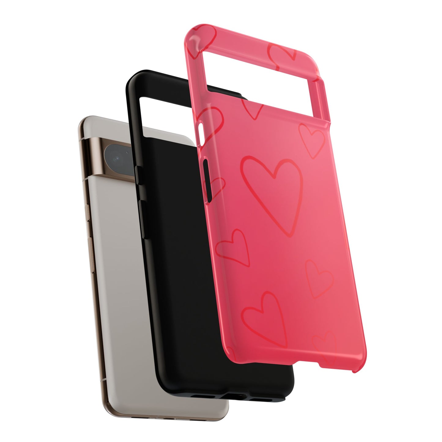 Hearts Red Tough Cases