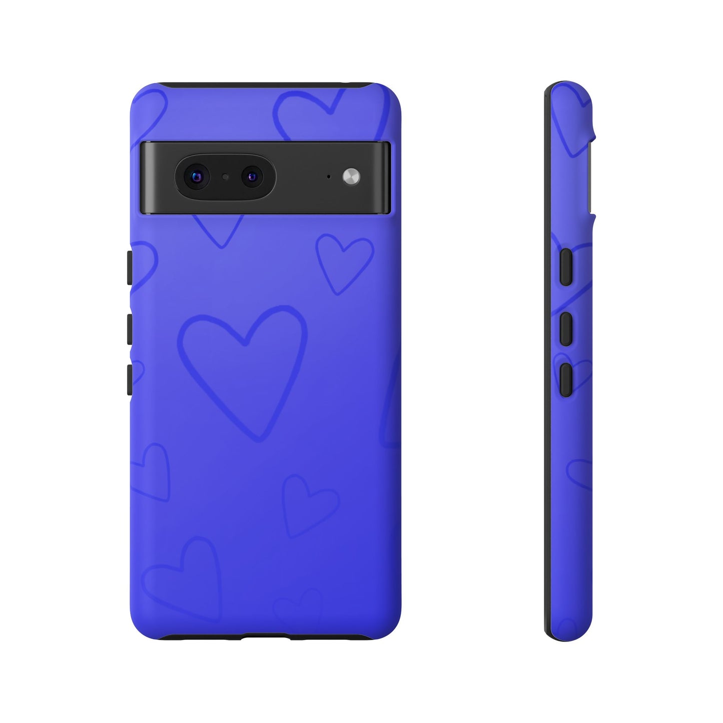 Hearts Blue Tough Cases