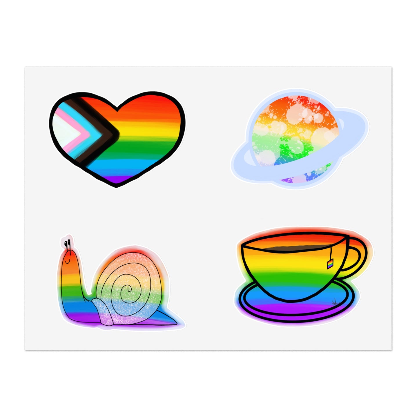 Rainbow Pride Sticker Sheets