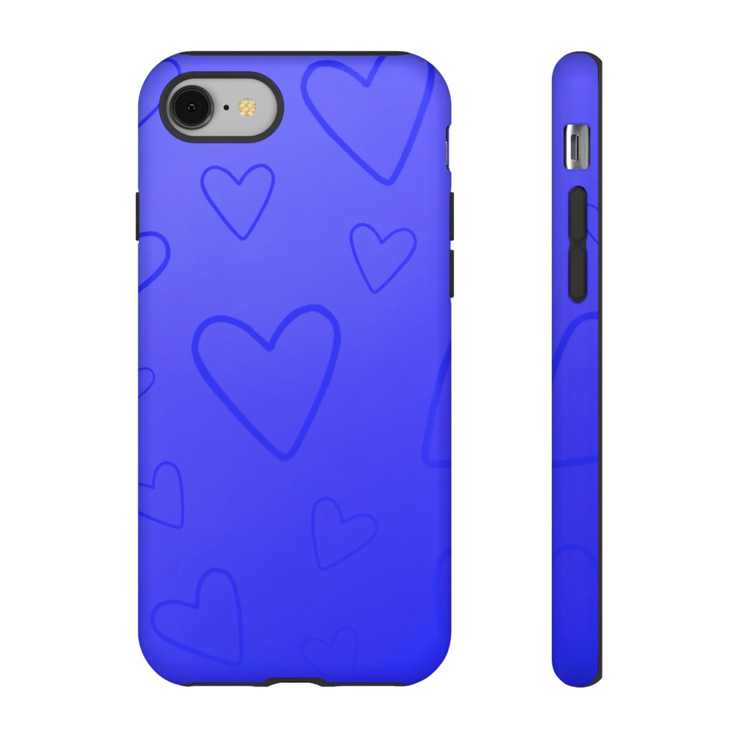 Hearts Blue Tough Cases