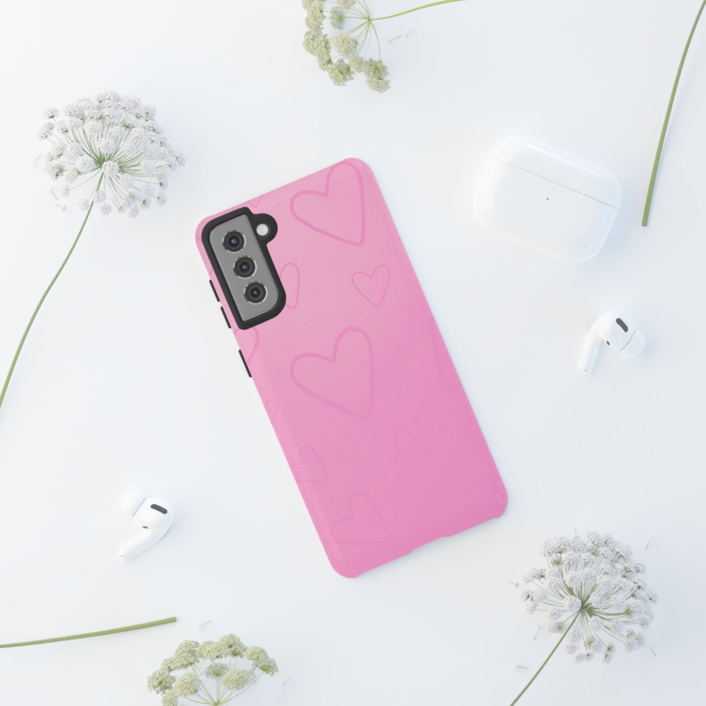 Hearts Pink Tough Cases