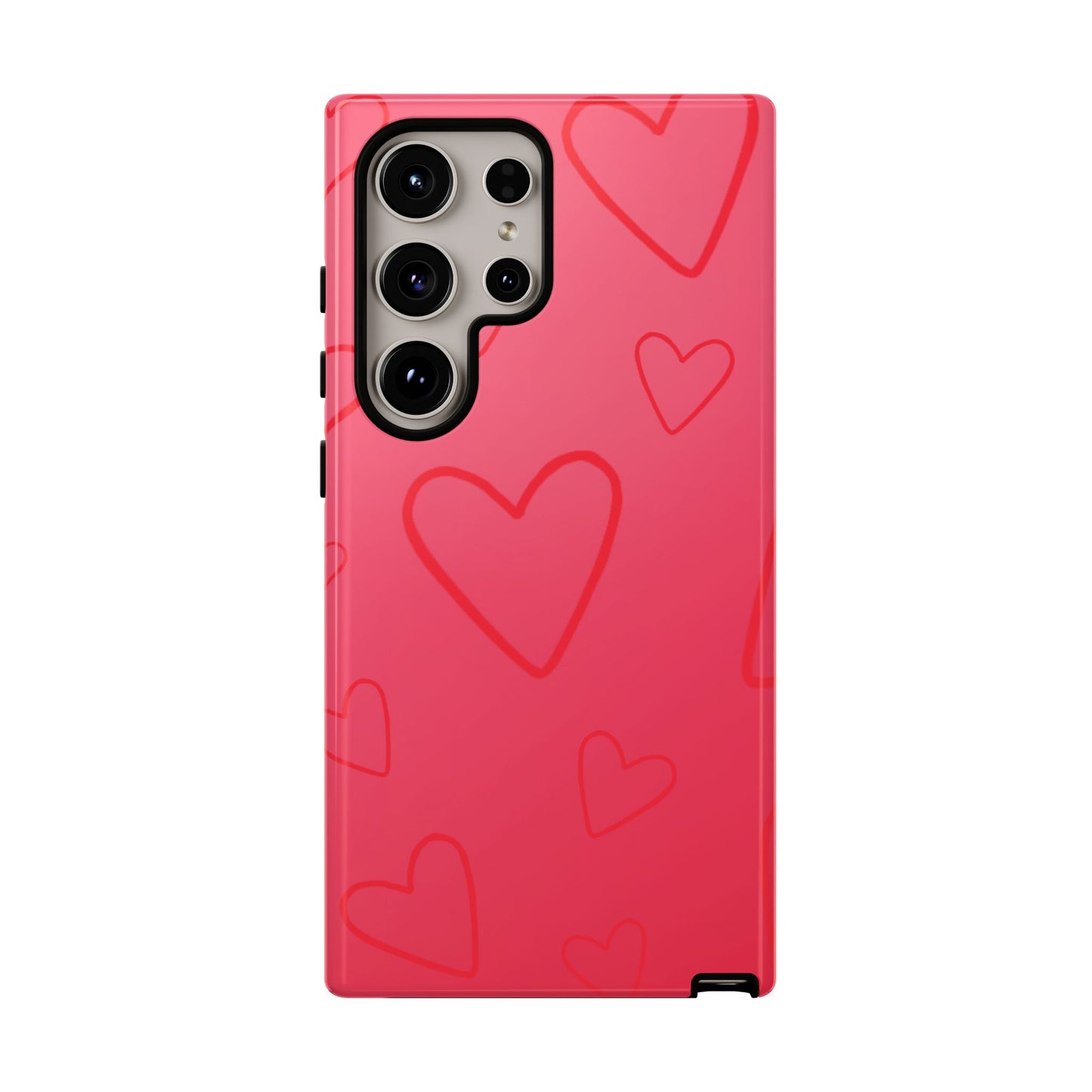 Hearts Red Tough Cases