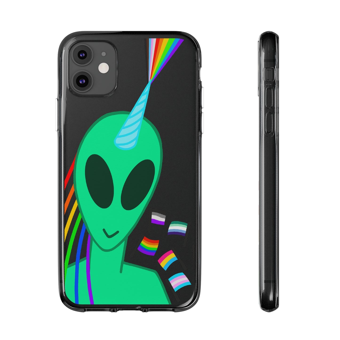 Gay Alien Clear Soft Phone Cases