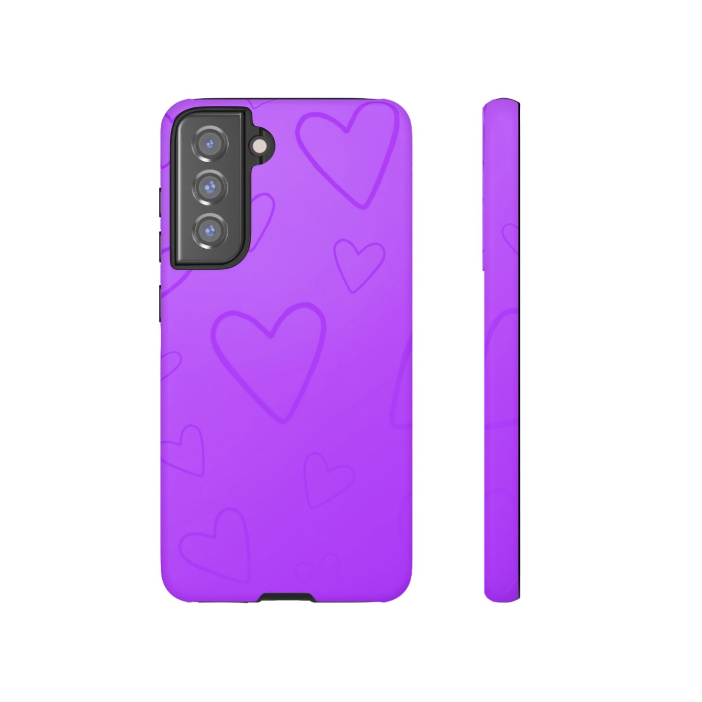 Hearts Purple Tough Cases