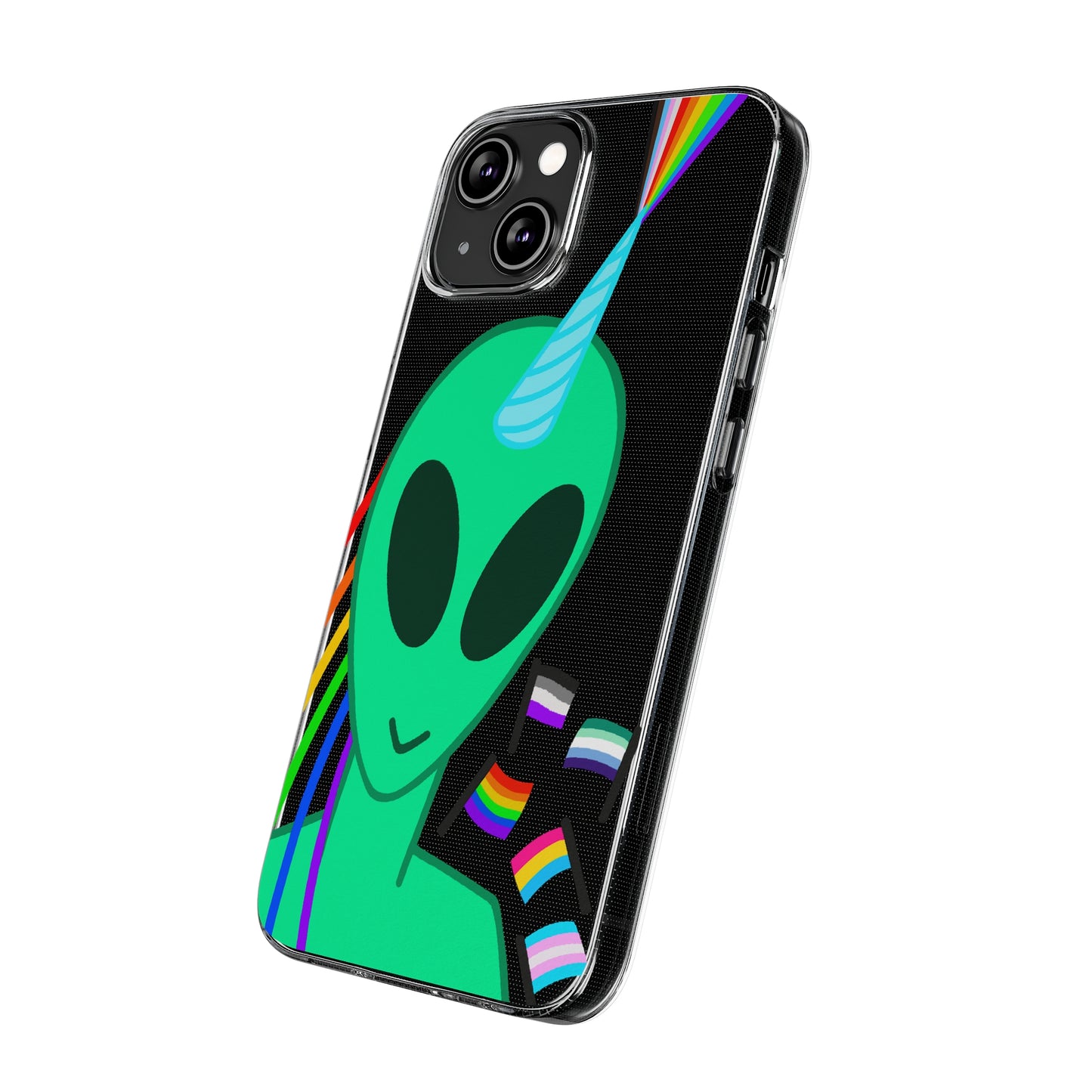 Gay Alien Clear Soft Phone Cases