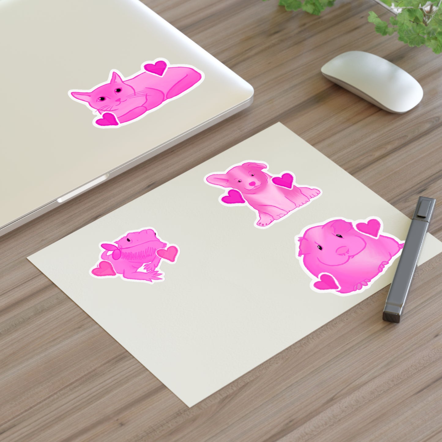 Pink Pet Sticker Sheets