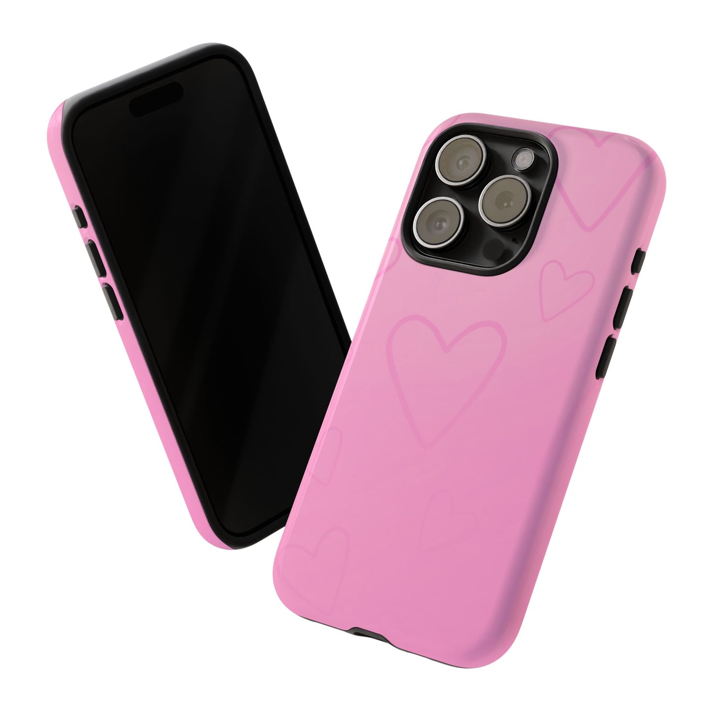 Hearts Pink Tough Cases