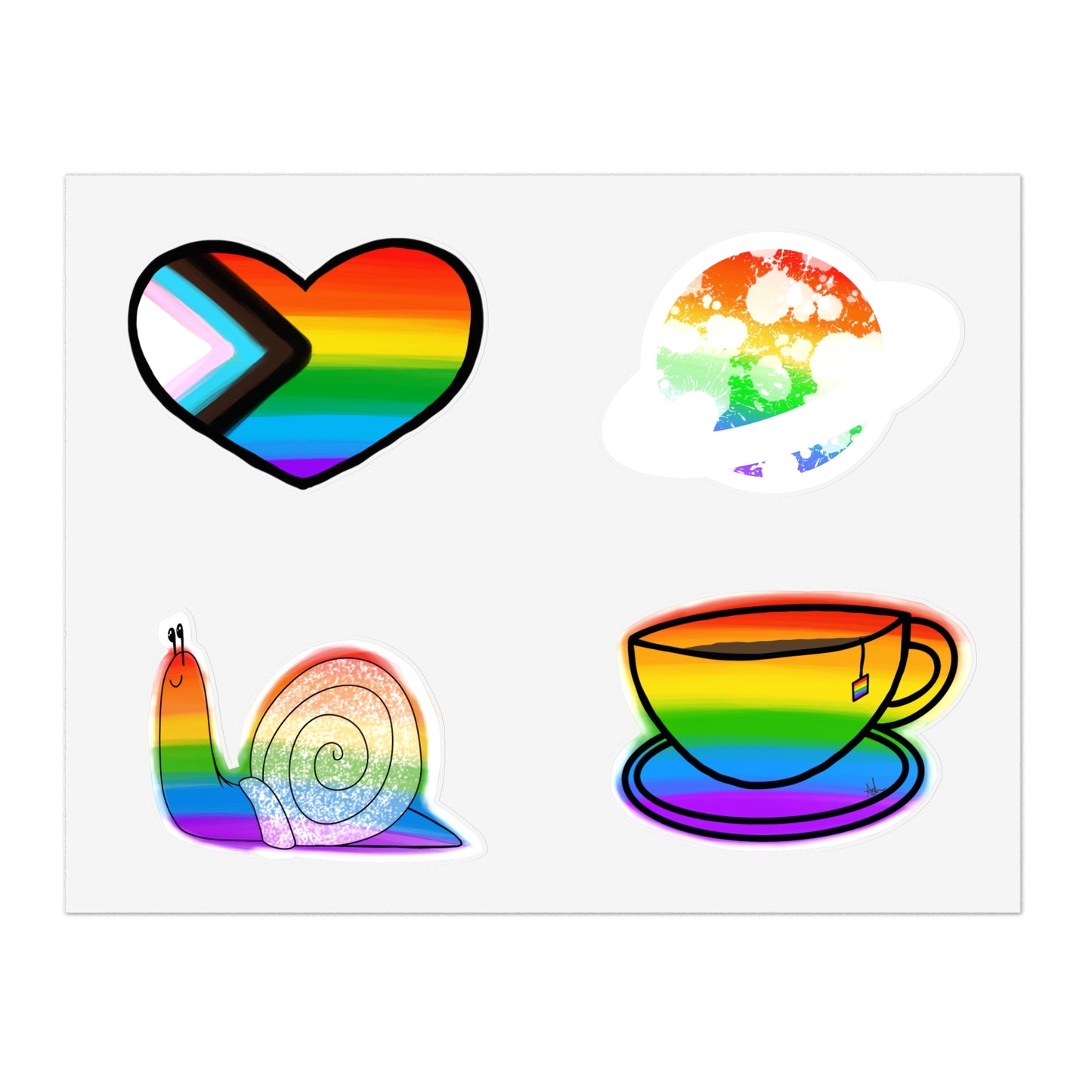 Rainbow Pride Sticker Sheets