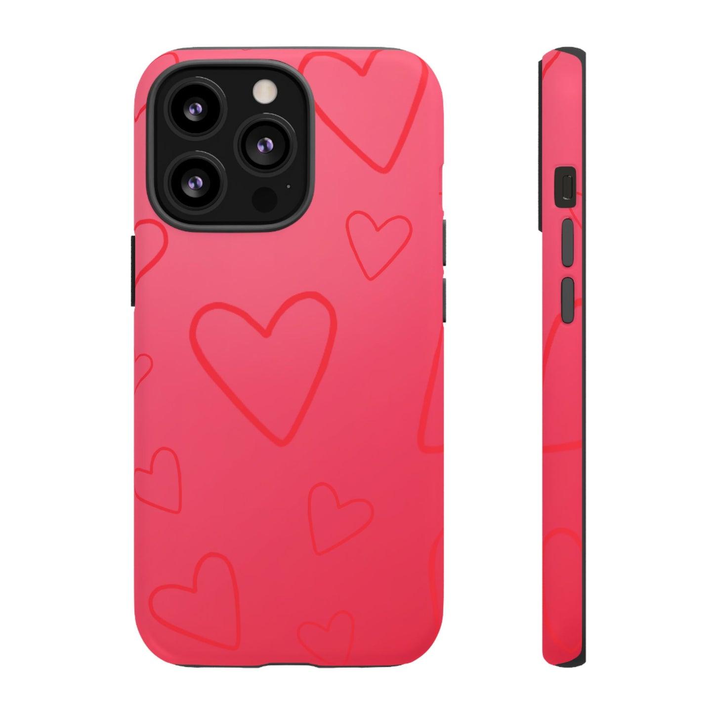 Hearts Red Tough Cases