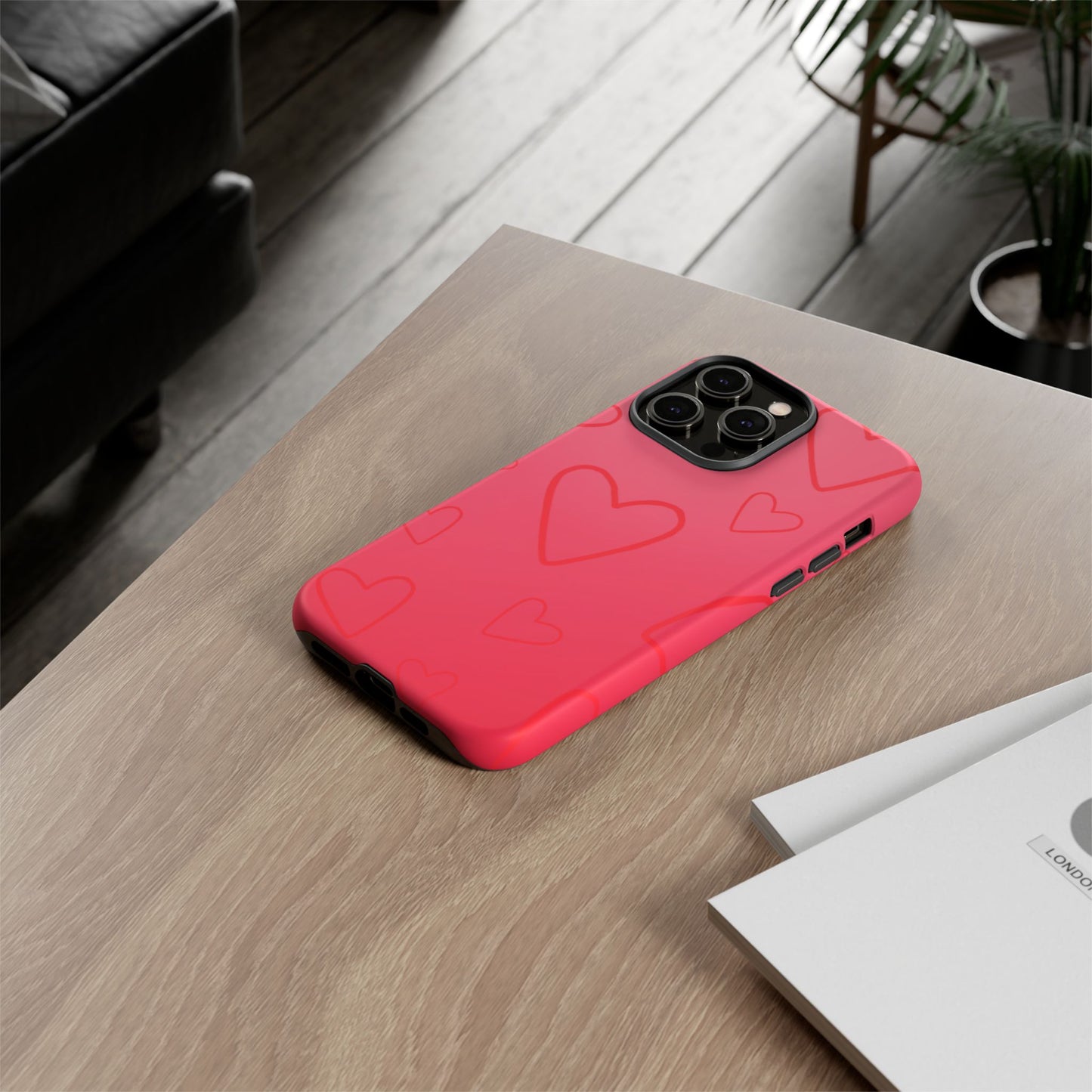 Hearts Red Tough Cases