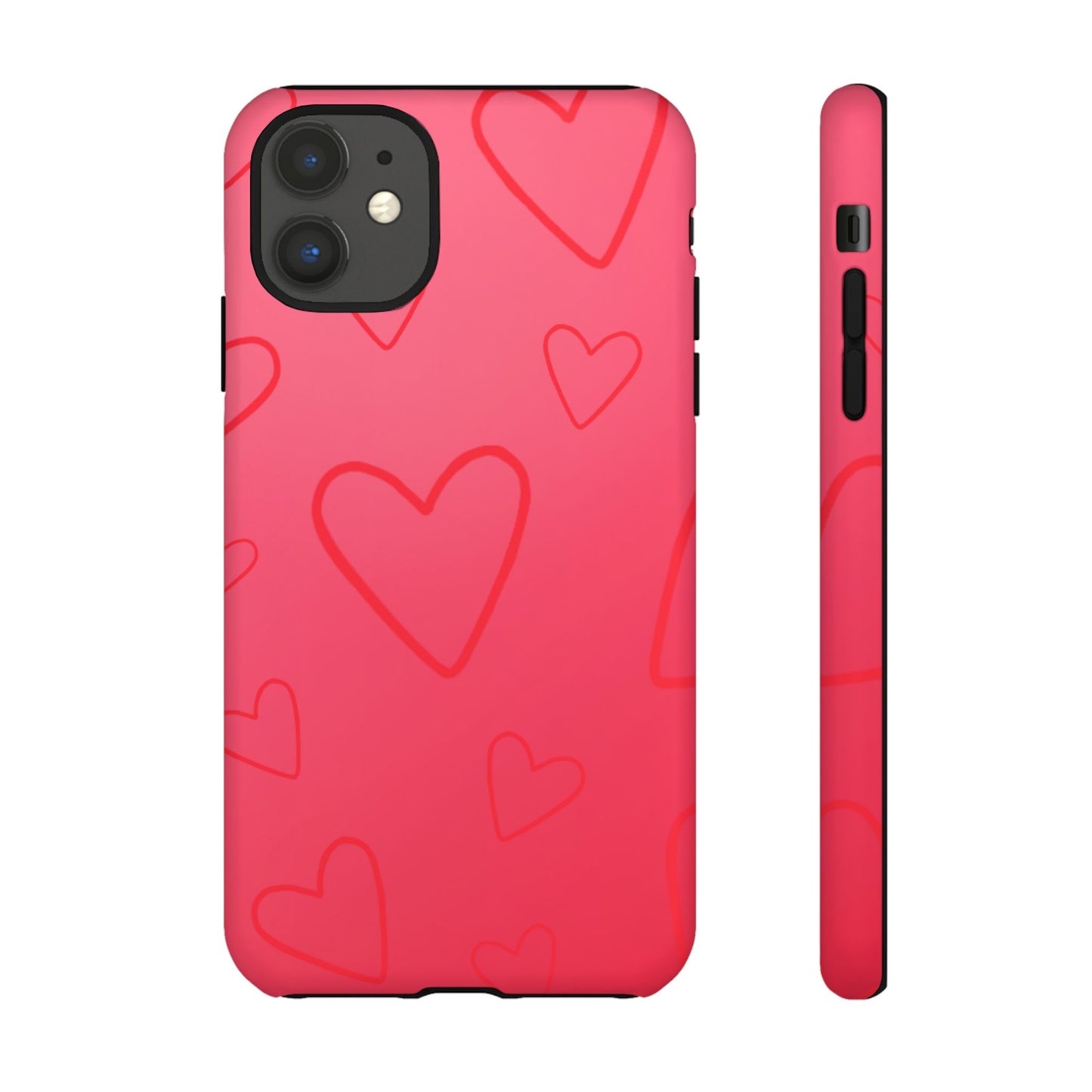 Hearts Red Tough Cases