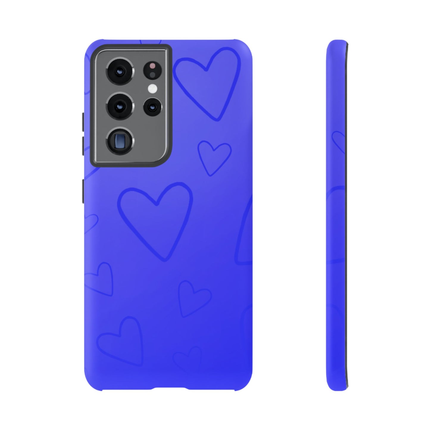 Hearts Blue Tough Cases