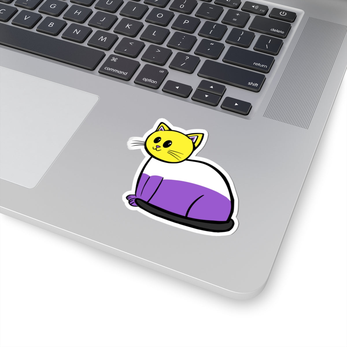 Non Binary Cat Sticker