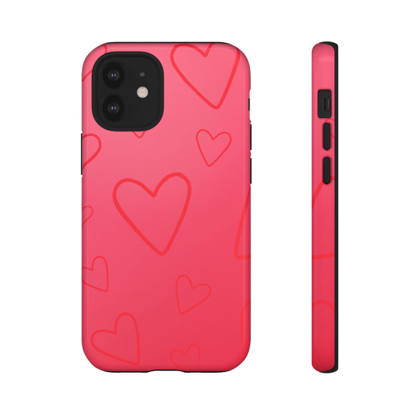 Hearts Red Tough Cases